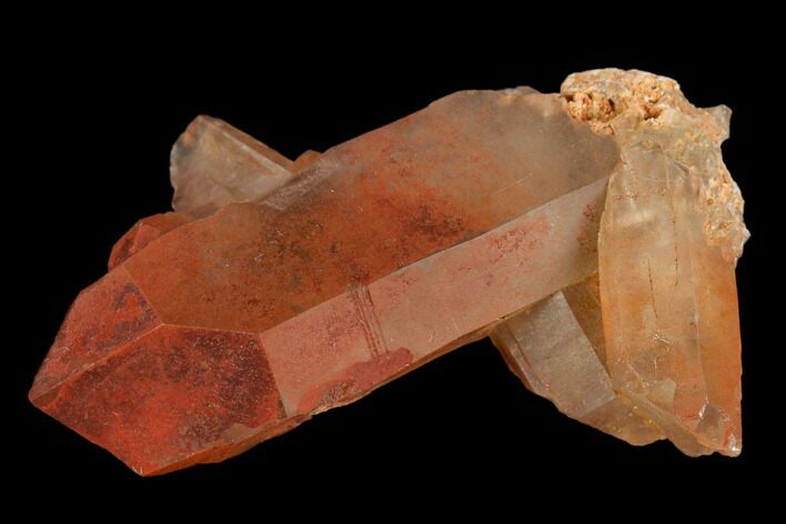 Natural, Red Quartz Crystal - Morocco #128040